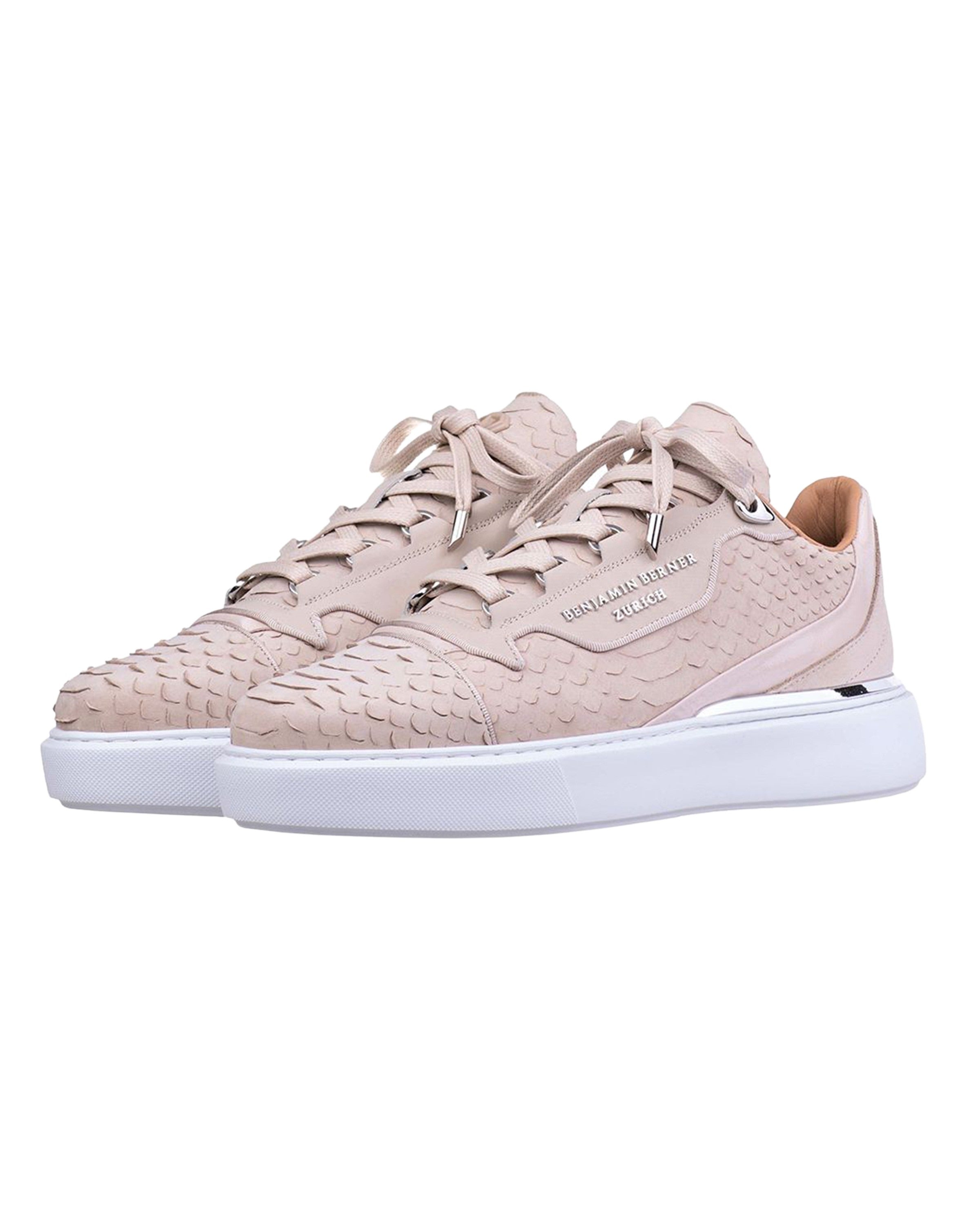 Raphael Low Top Python Cut-Matt Nappa Sneaker