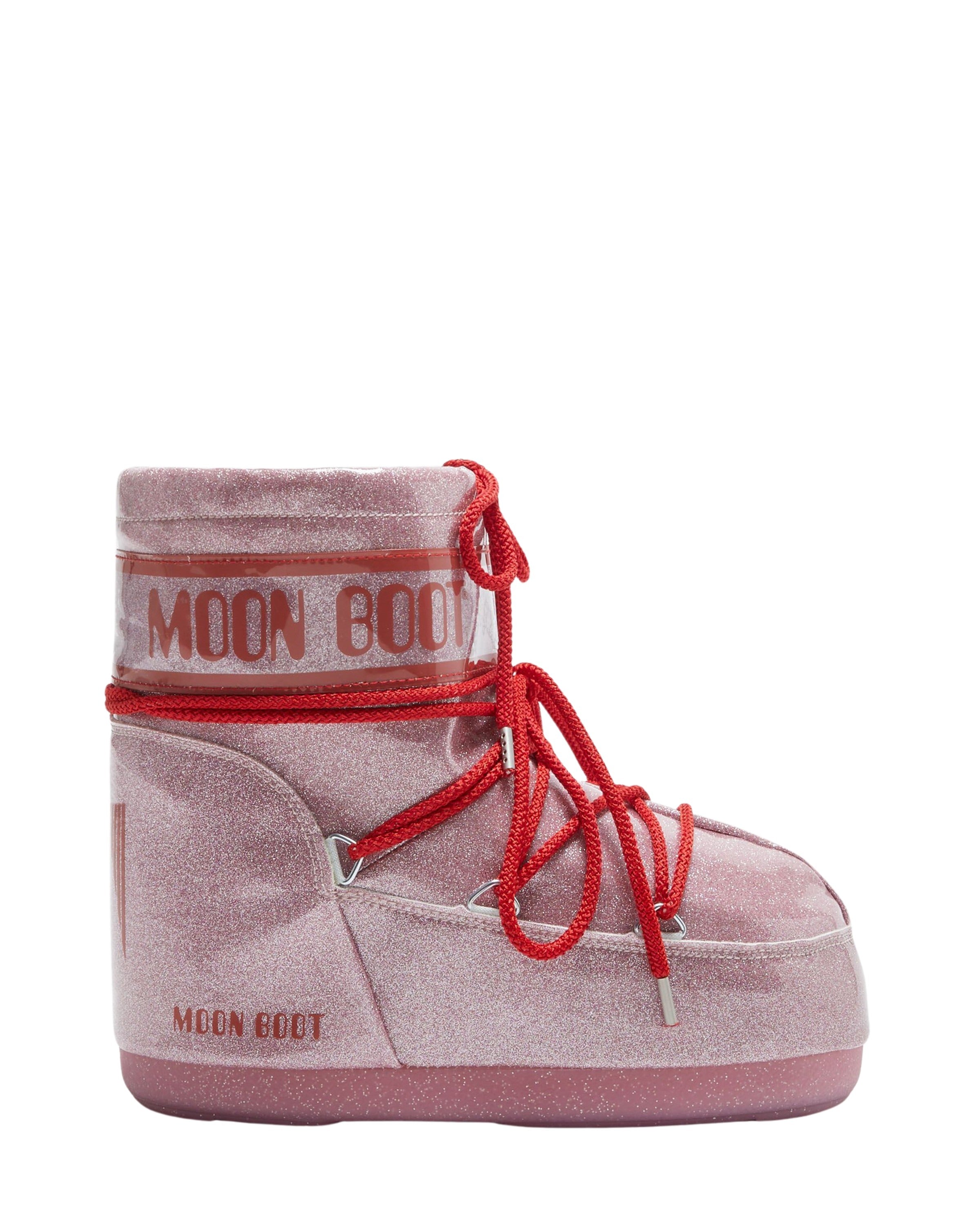 Snowboots Icon Low Pink Glitter