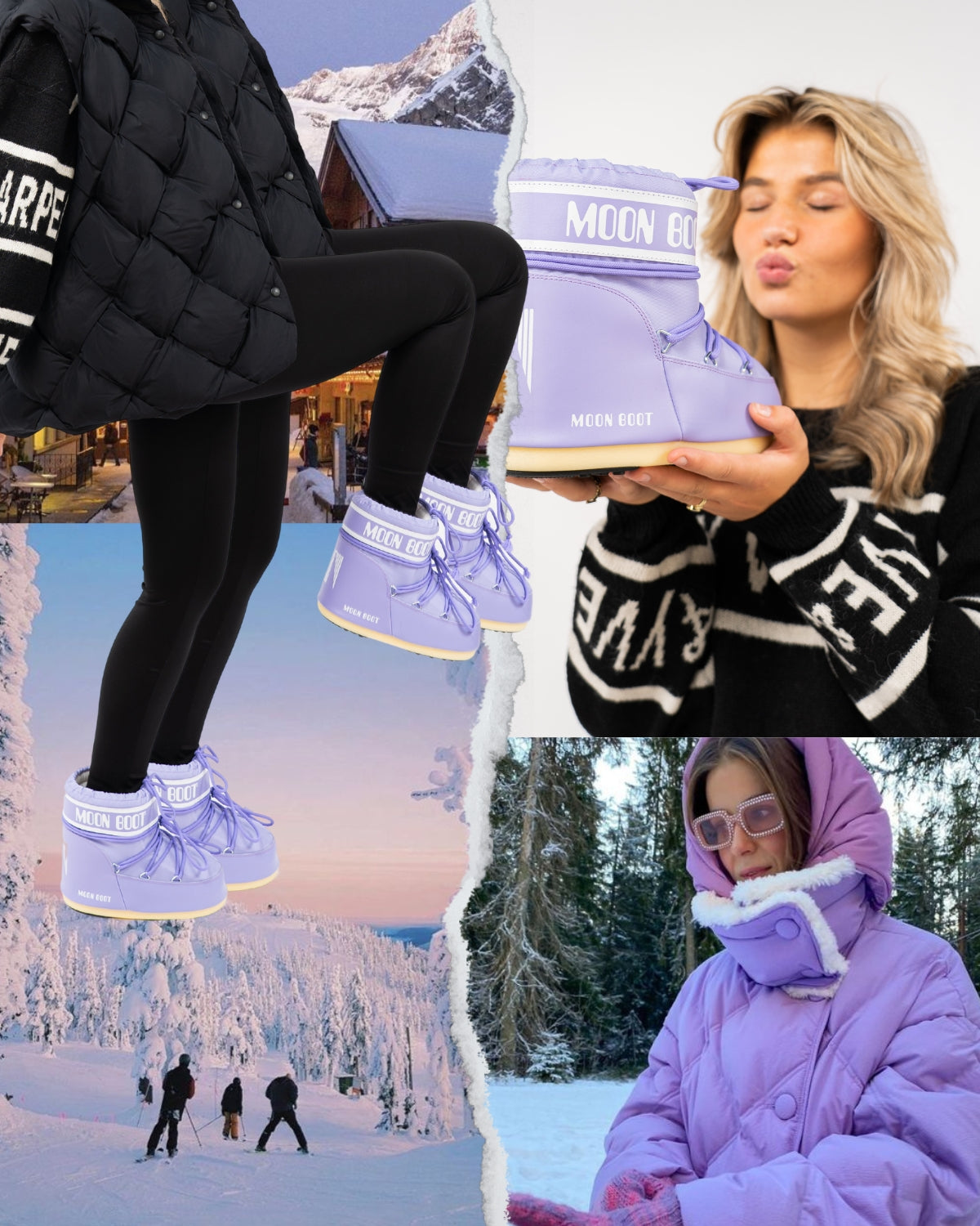 Snowboots Icon Low Lilac Nylon