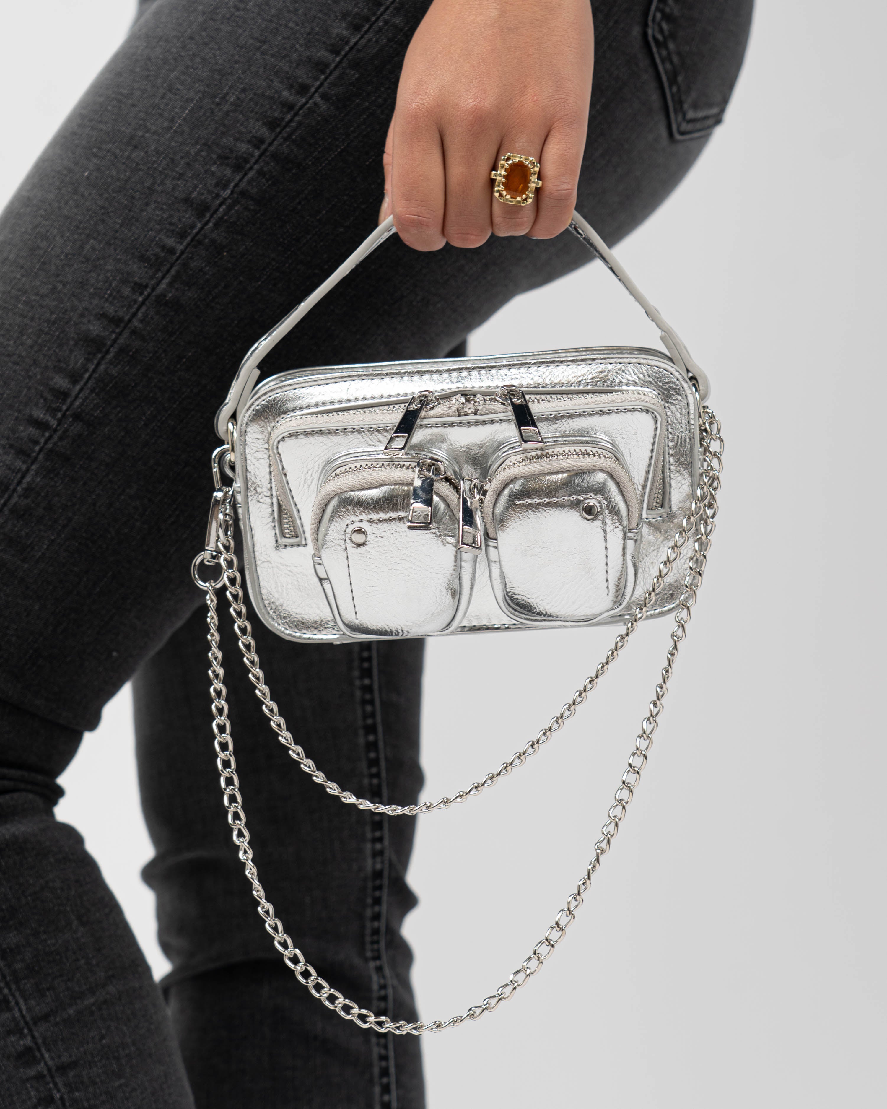 Helena Recycled Cool Silver Crossbody