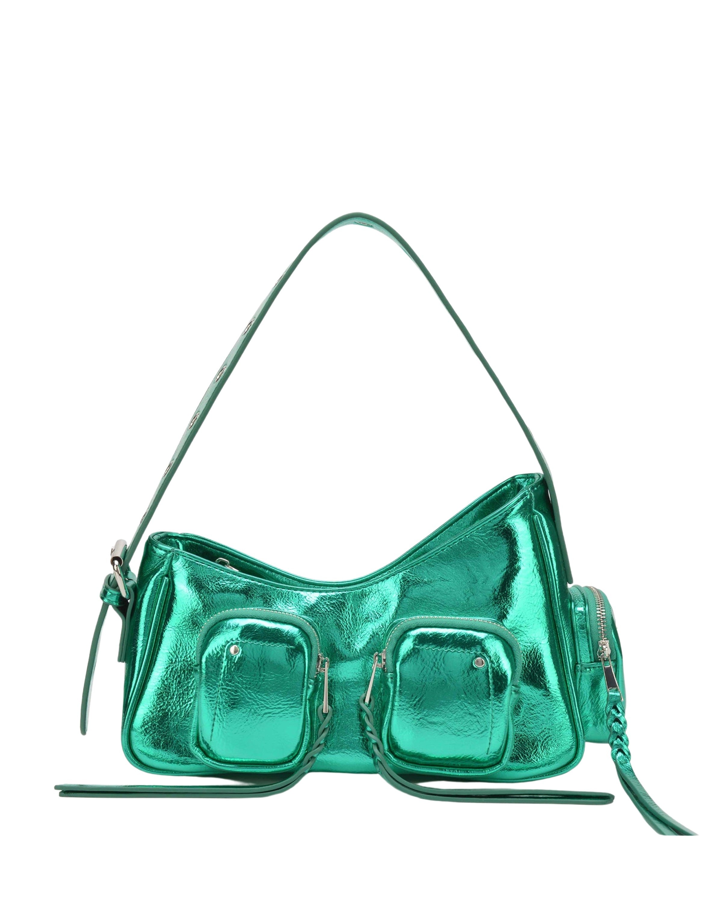 Jennifer Pocket Recycled Cool Green Crossbody