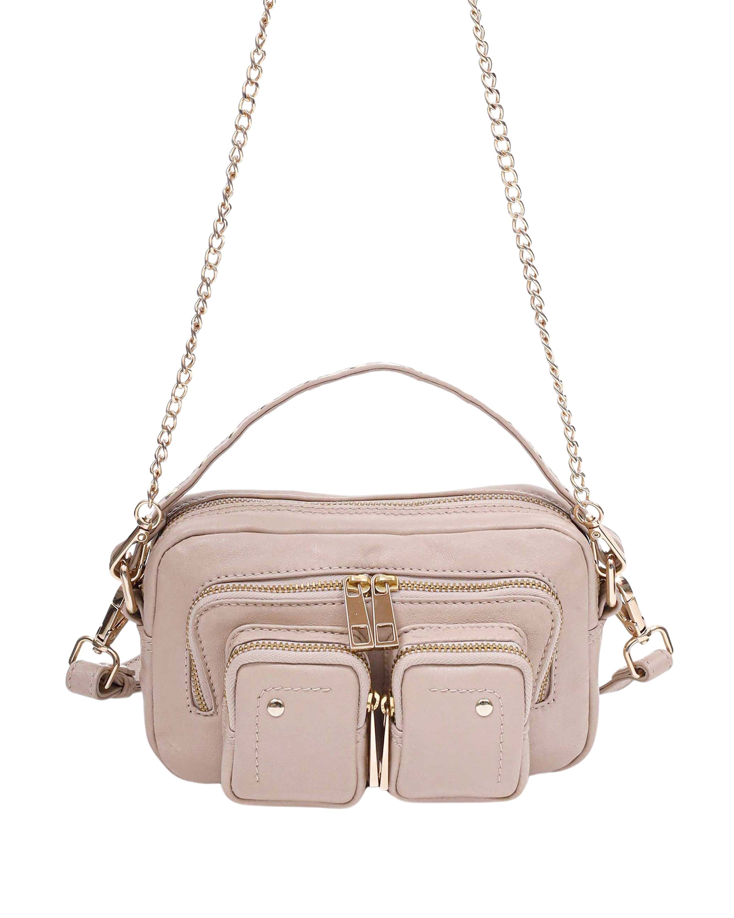 Helena Puffed Sheep Beige w. Gold Crossbody