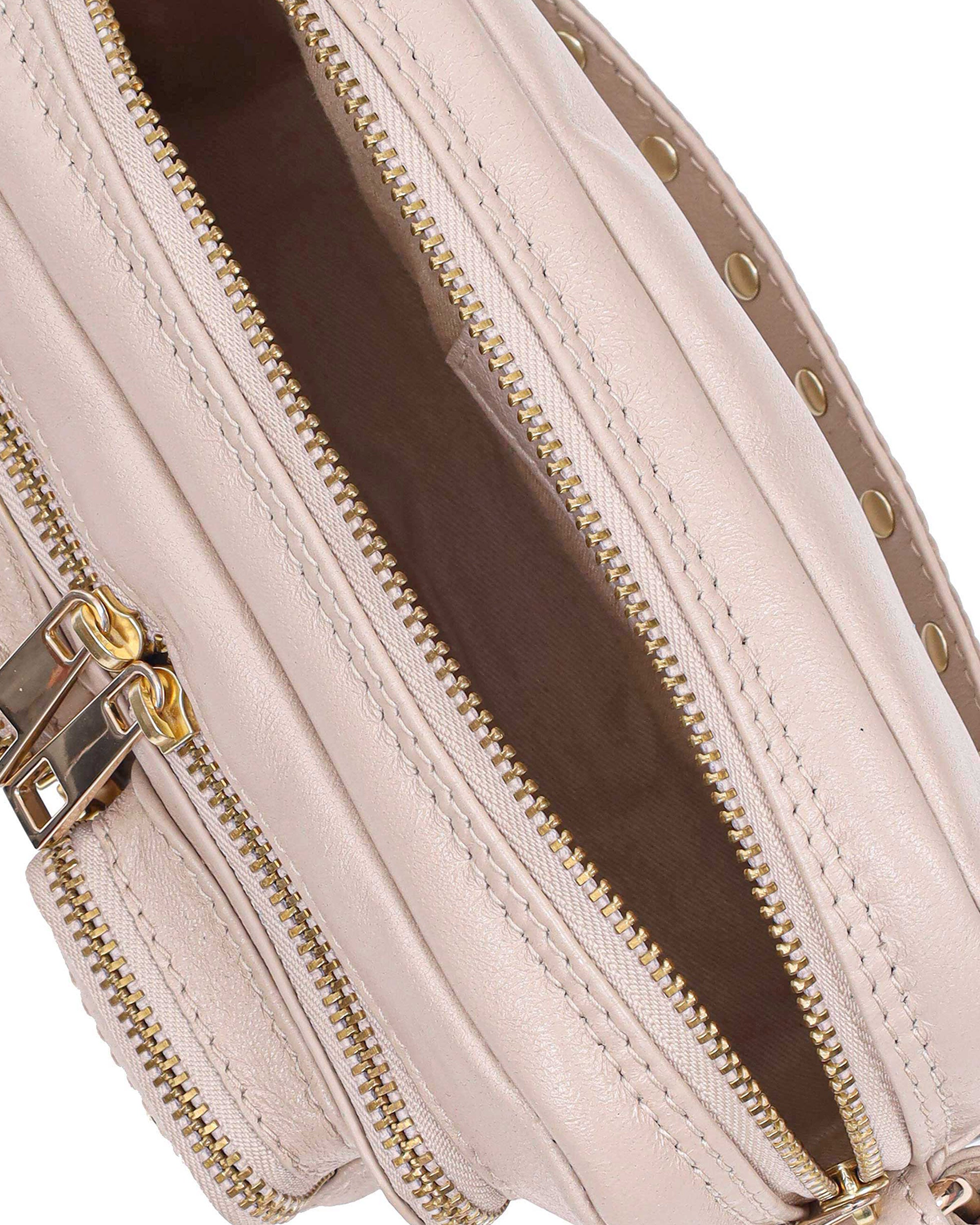 Helena Puffed Sheep Beige w. Gold Crossbody