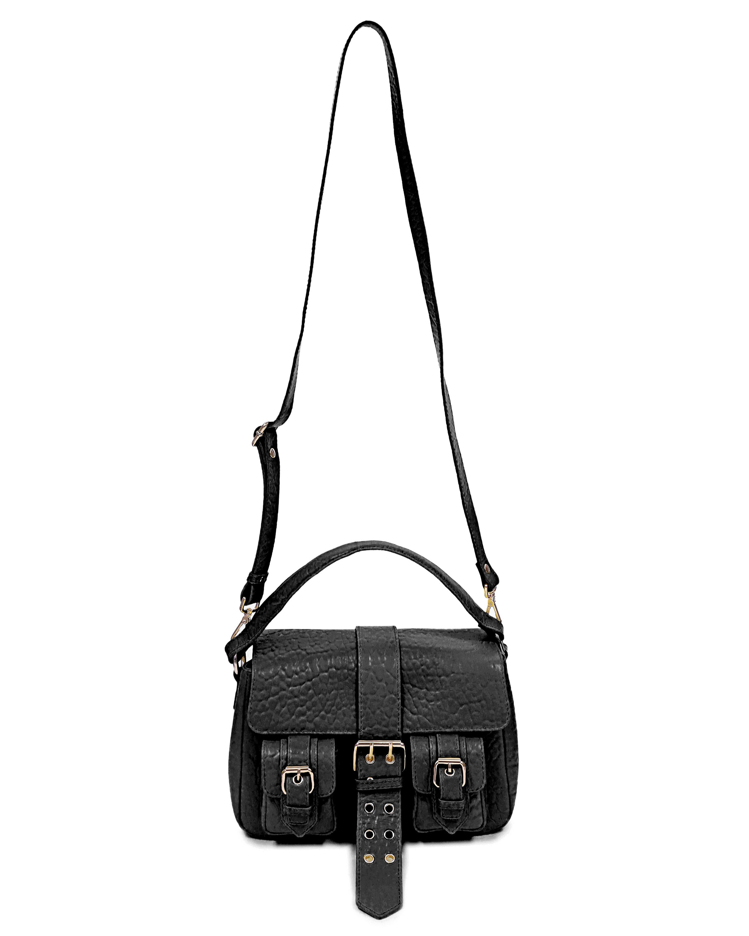 Honey Buckle New Zealand Black w. Gold Crossbody