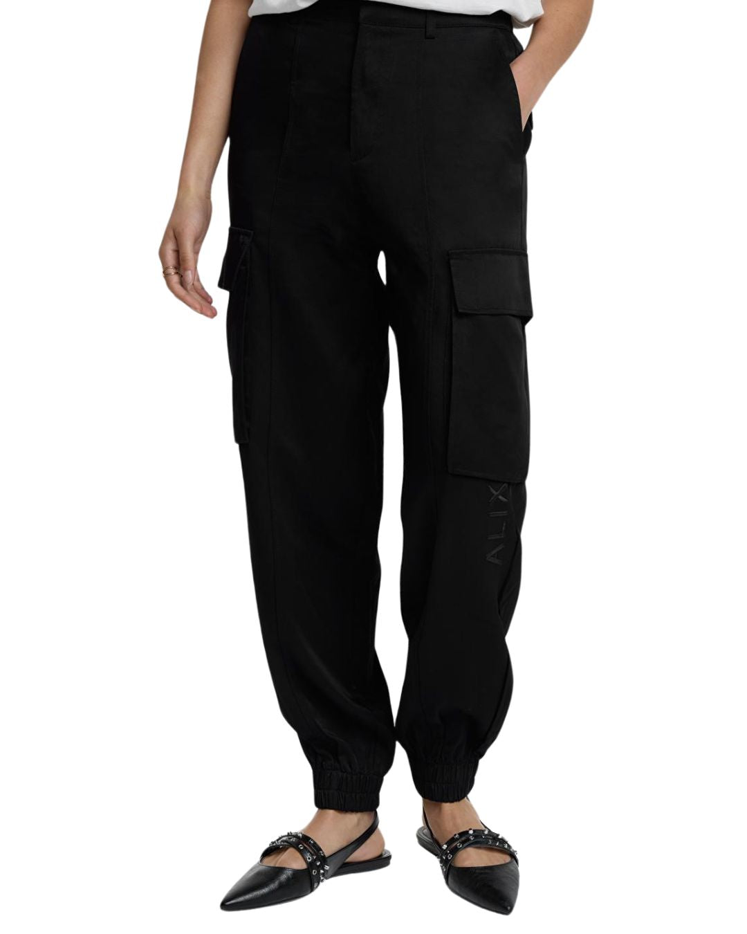 Ladies Woven Twill Cargo Pants