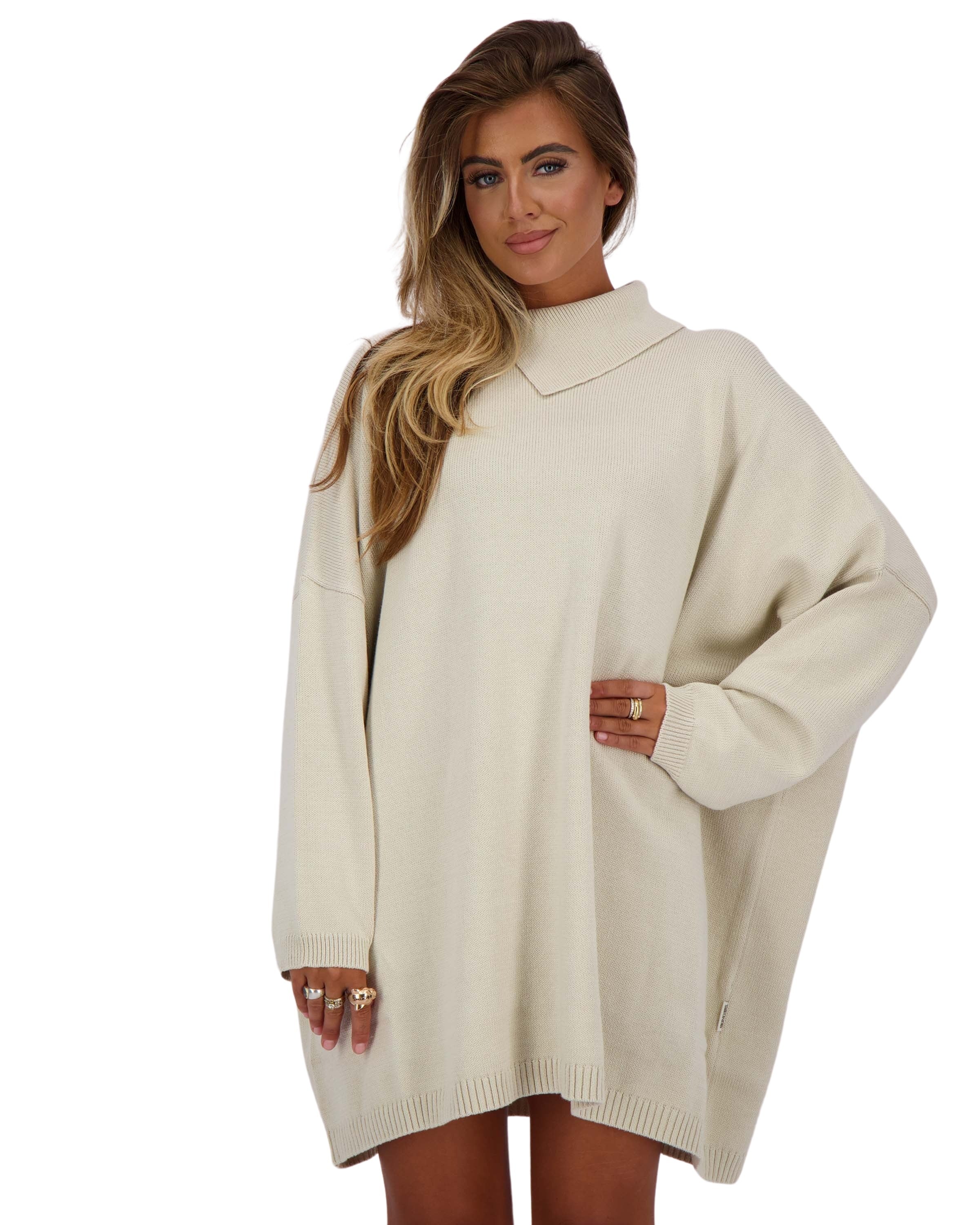 Maeve Knit Dress Creme