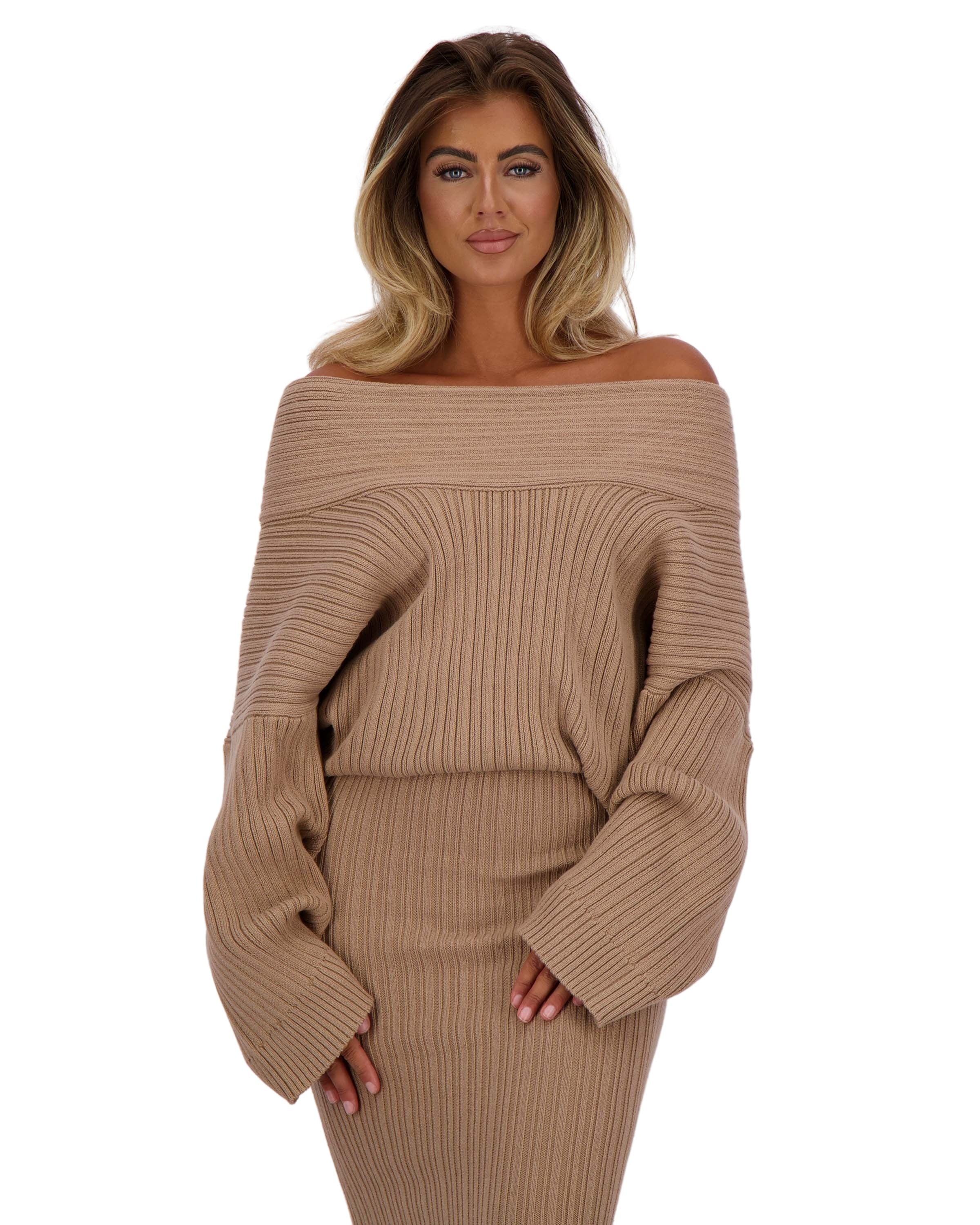 Kourtney Knit Sweater Brown