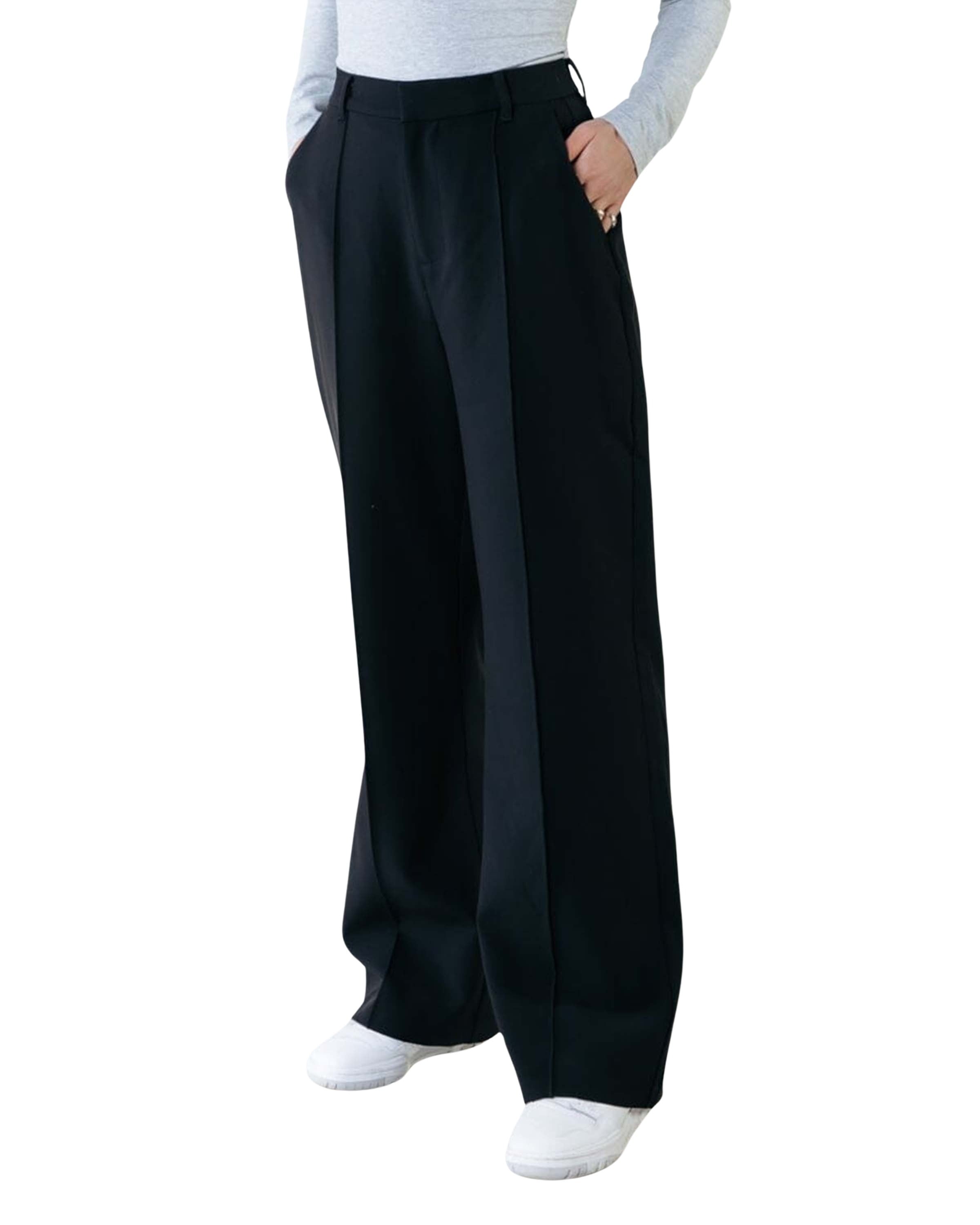 Rus Uni Pintuck Straight Pants