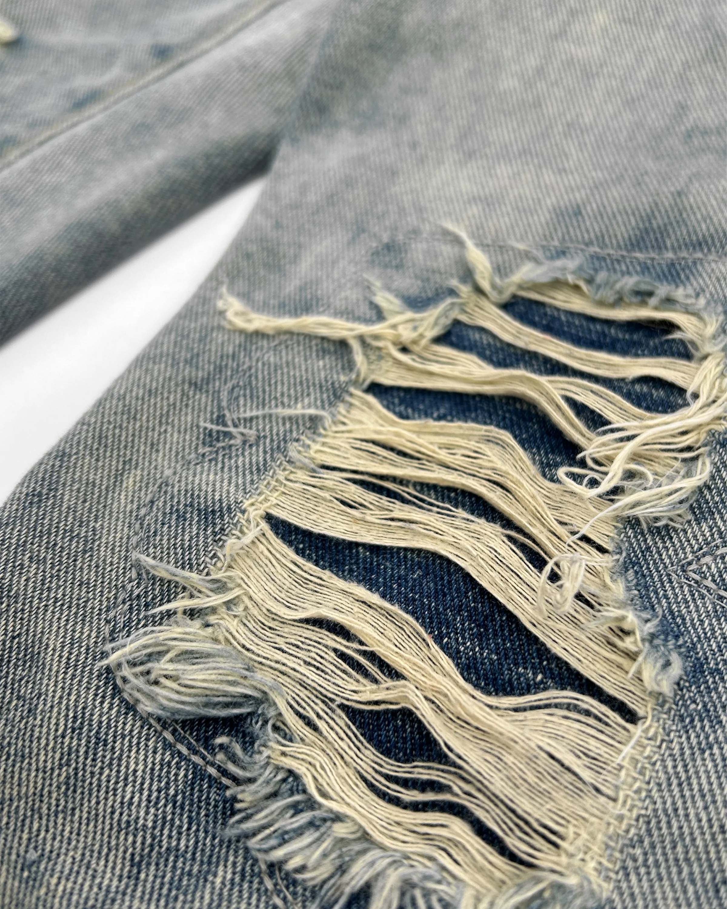 Distressed Denim Spijkerbroek