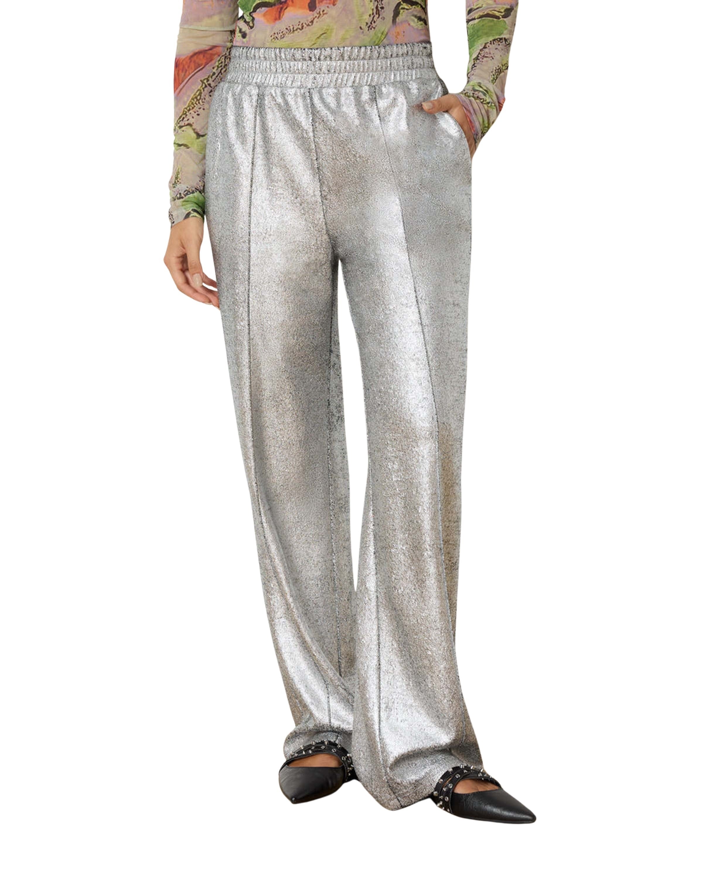 Tyra Shiny Straight Leg Broek