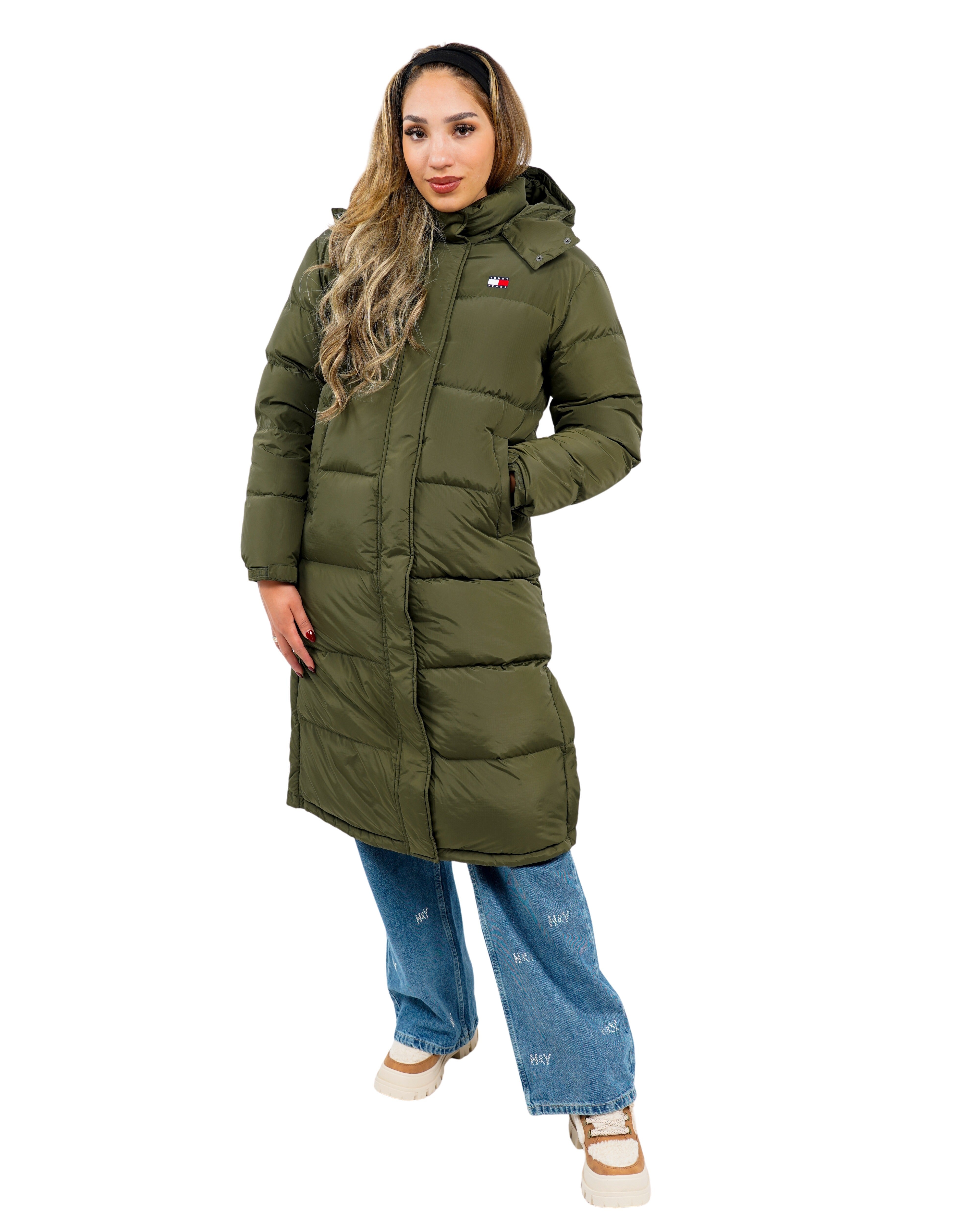 Alaska Long Puffer Green Jas