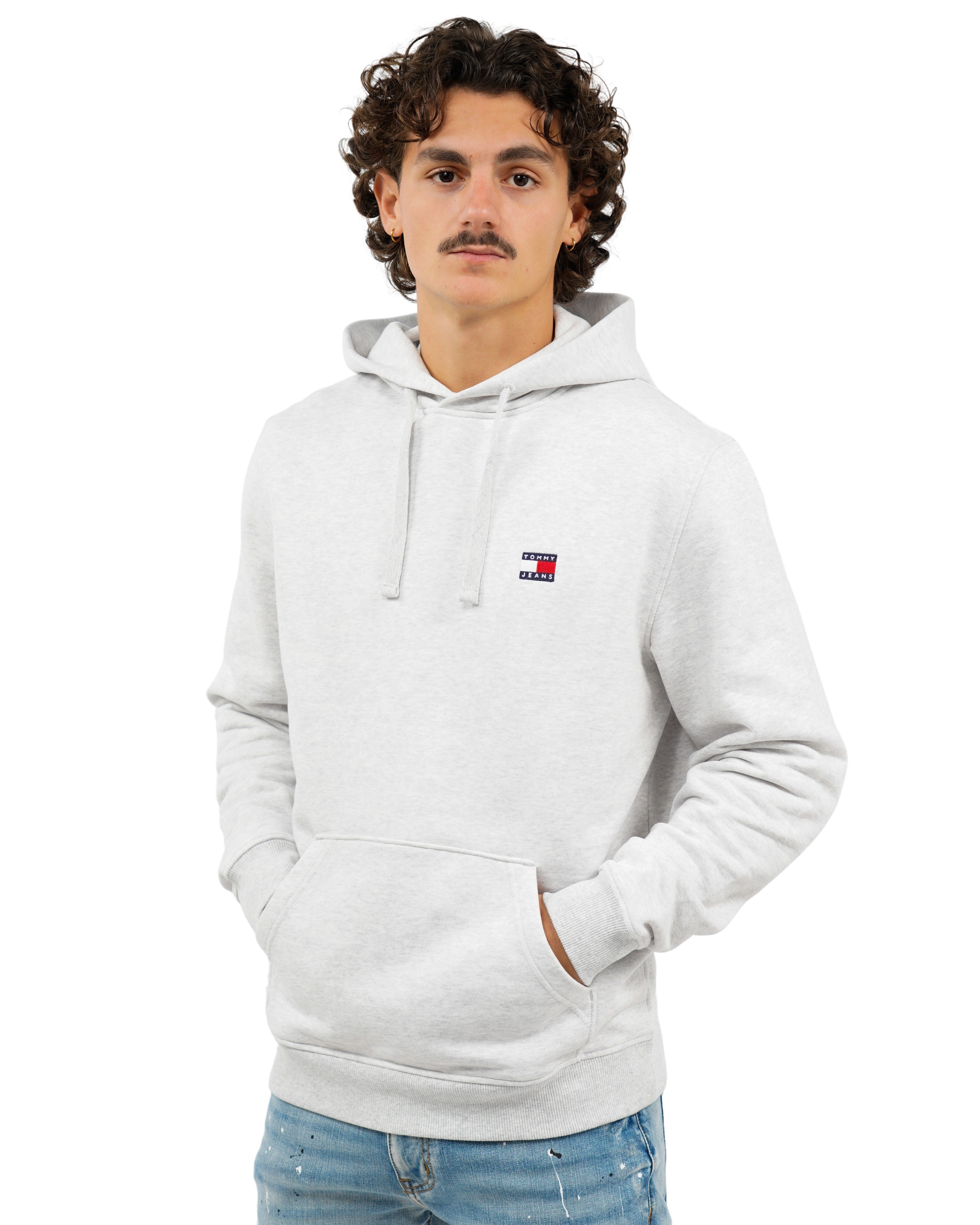 Red Badge Grey Hoodie