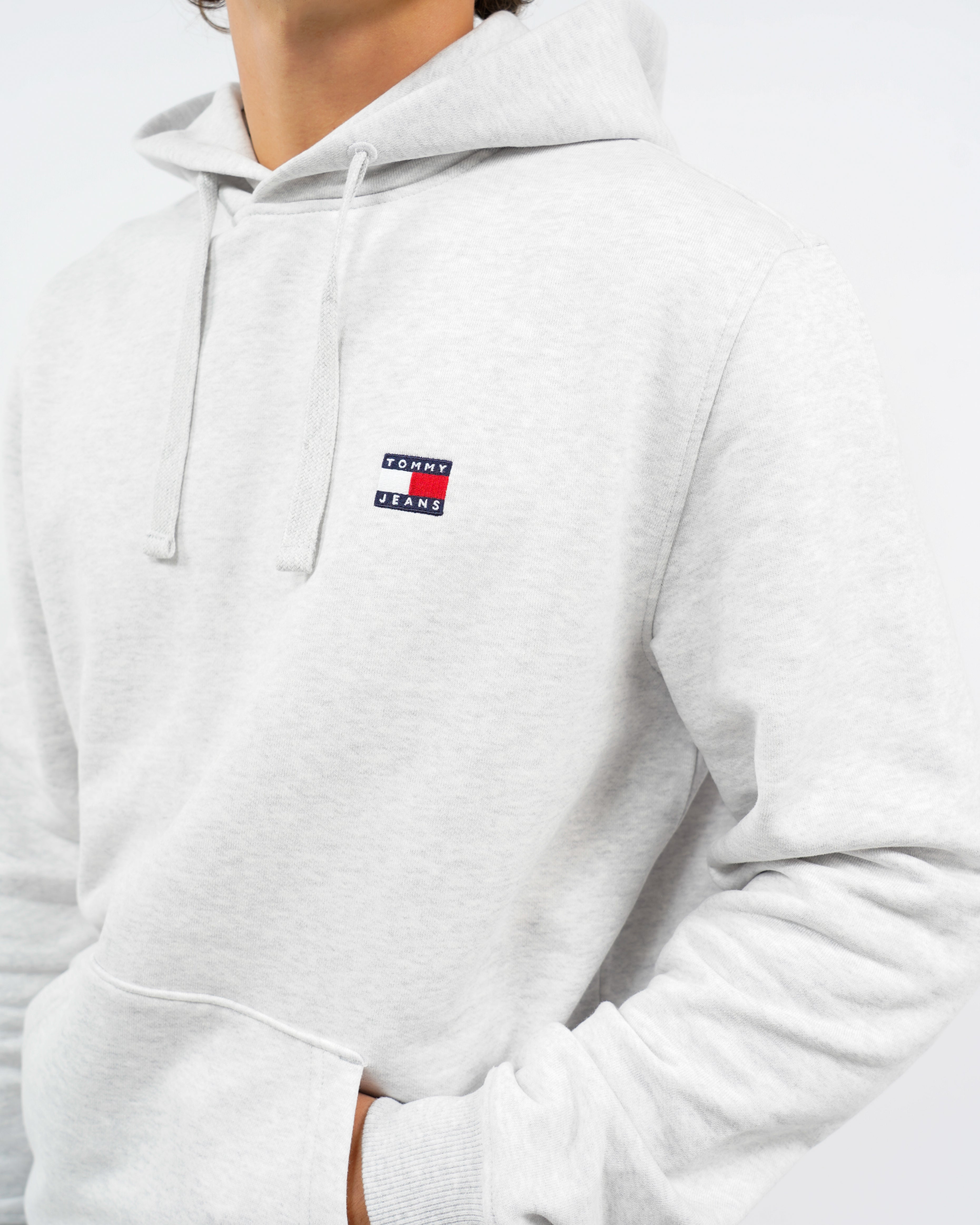 Red Badge Grey Hoodie