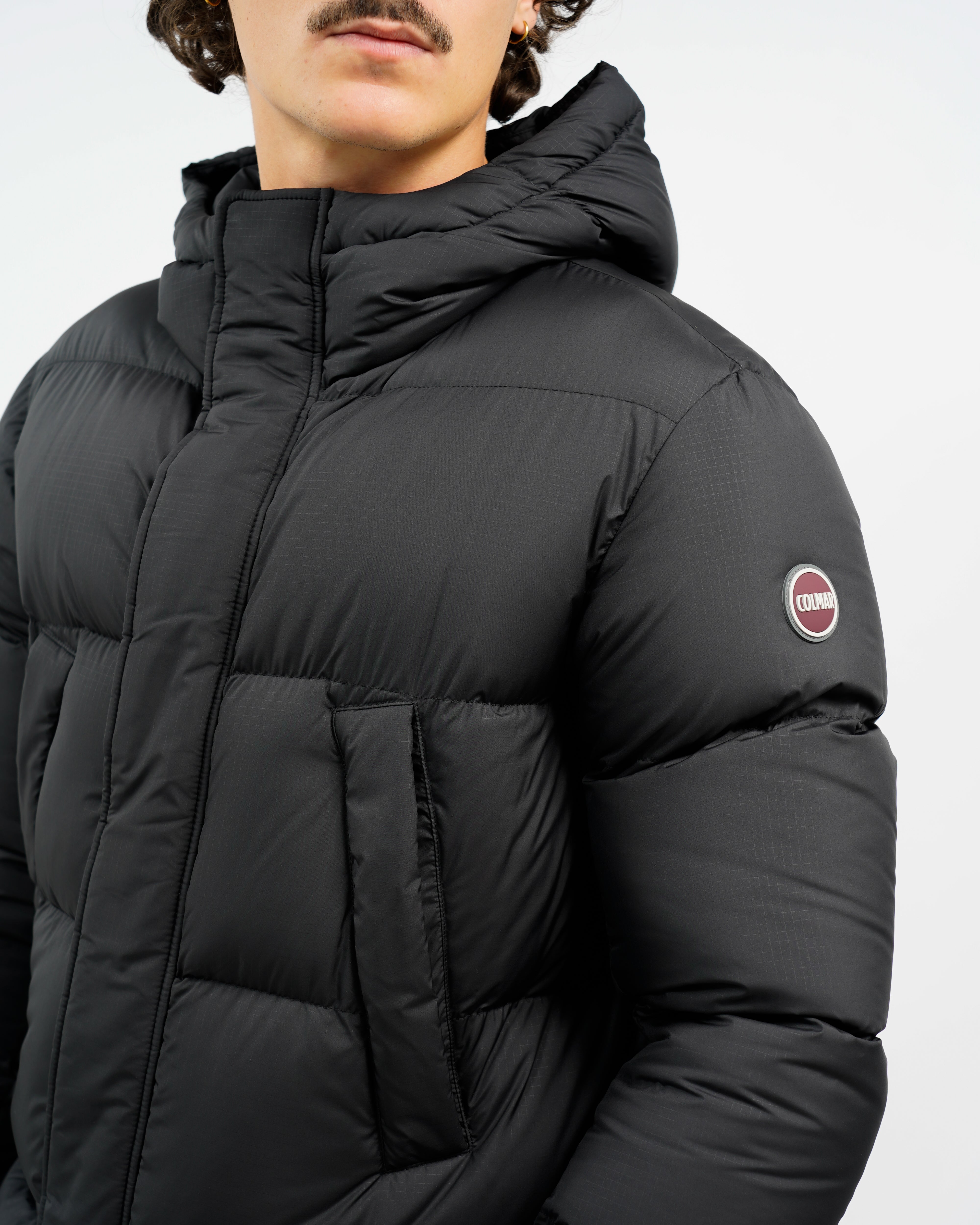 Lange puffer jas