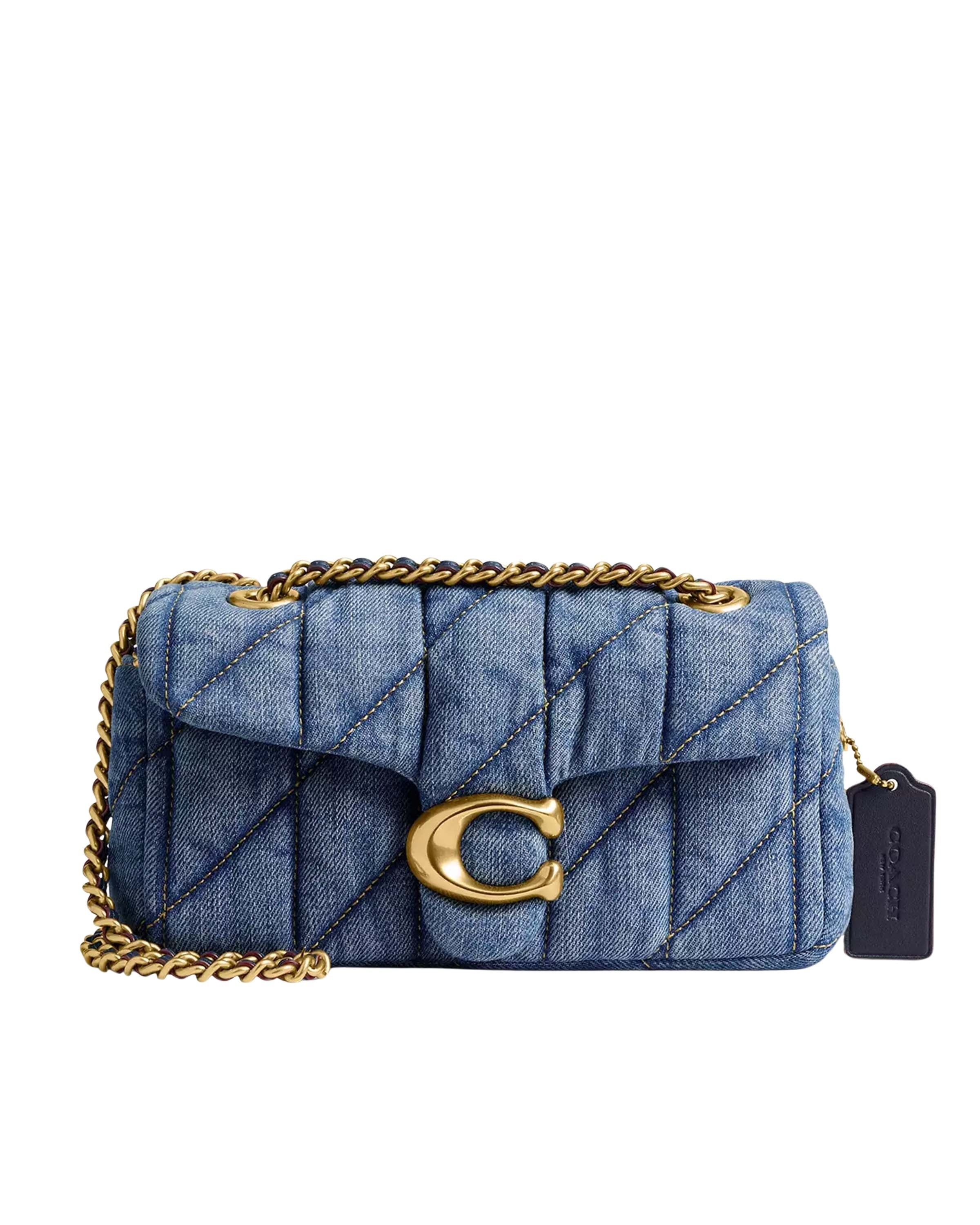 Quilted Denim Tabby Shoulder Bag 20