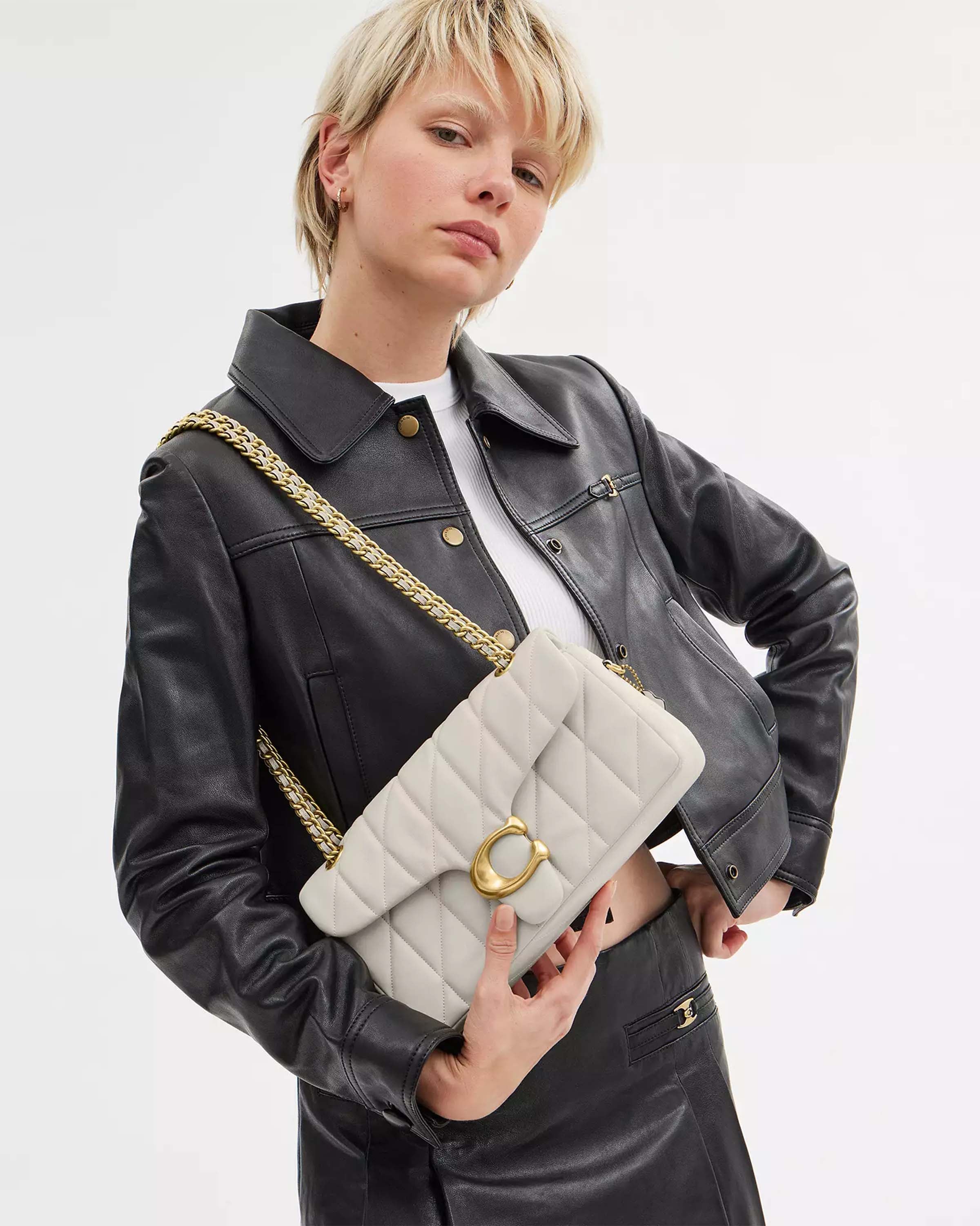 Quilted Tabby Shoulder Bag 26 With Chain