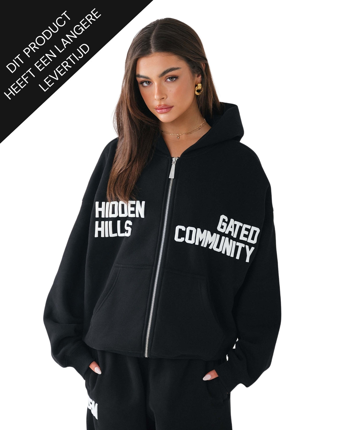 Gated Community Zip Hoodie Black Pre Order