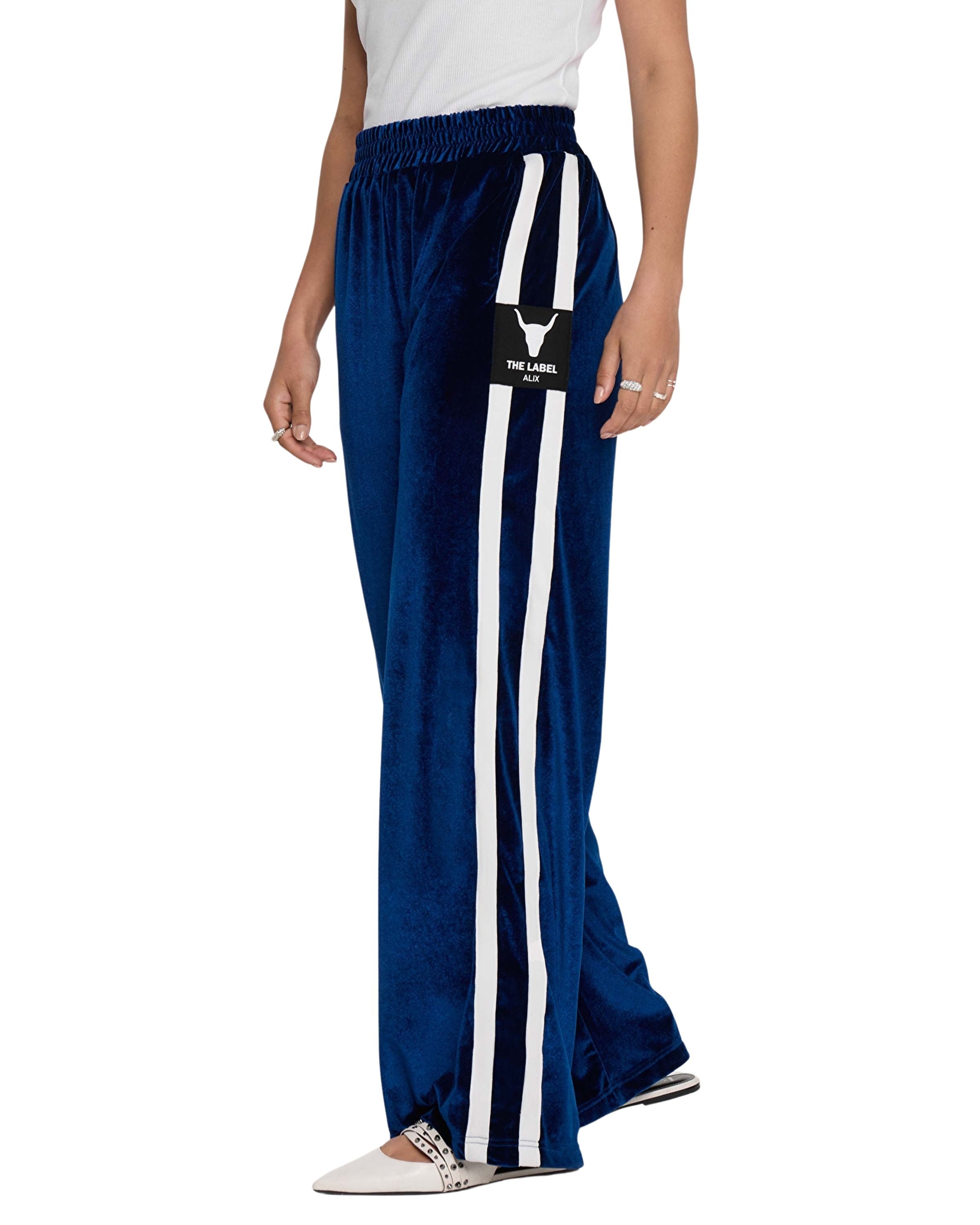 Ladies Woven Velvet Sporty Pants