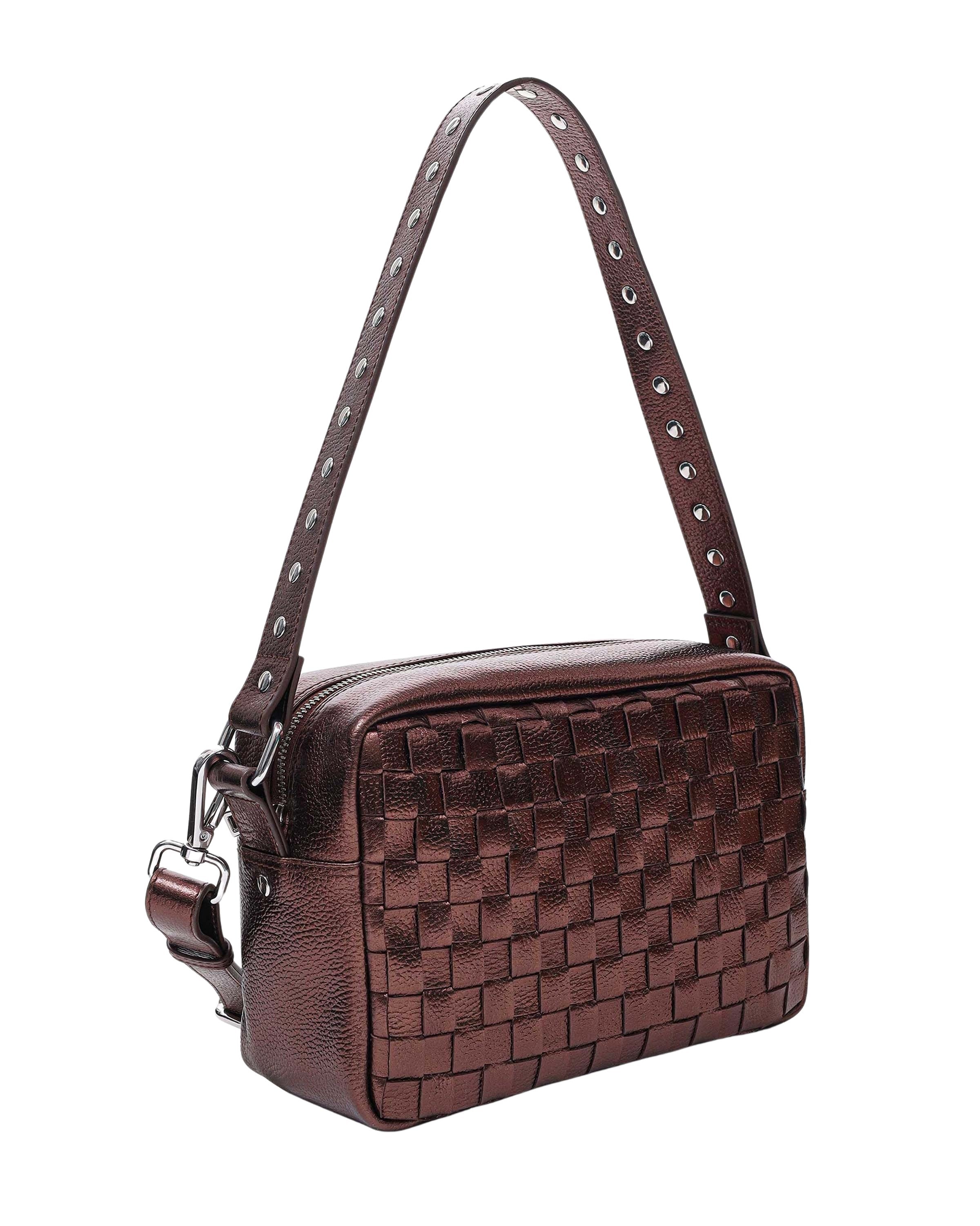 Vilda Metallic Brown-Schoudertas