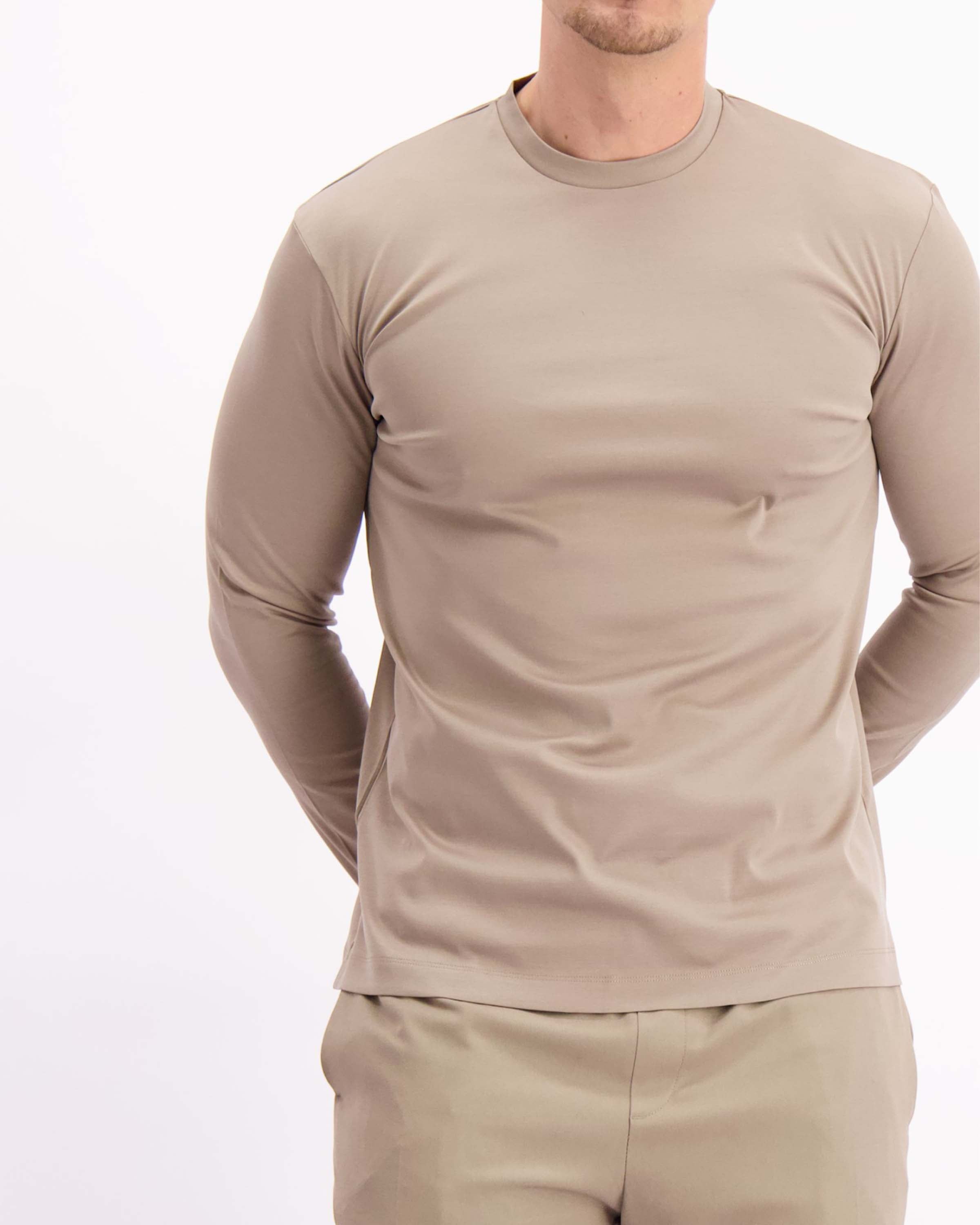 T-shirt Longsleeve Taupe