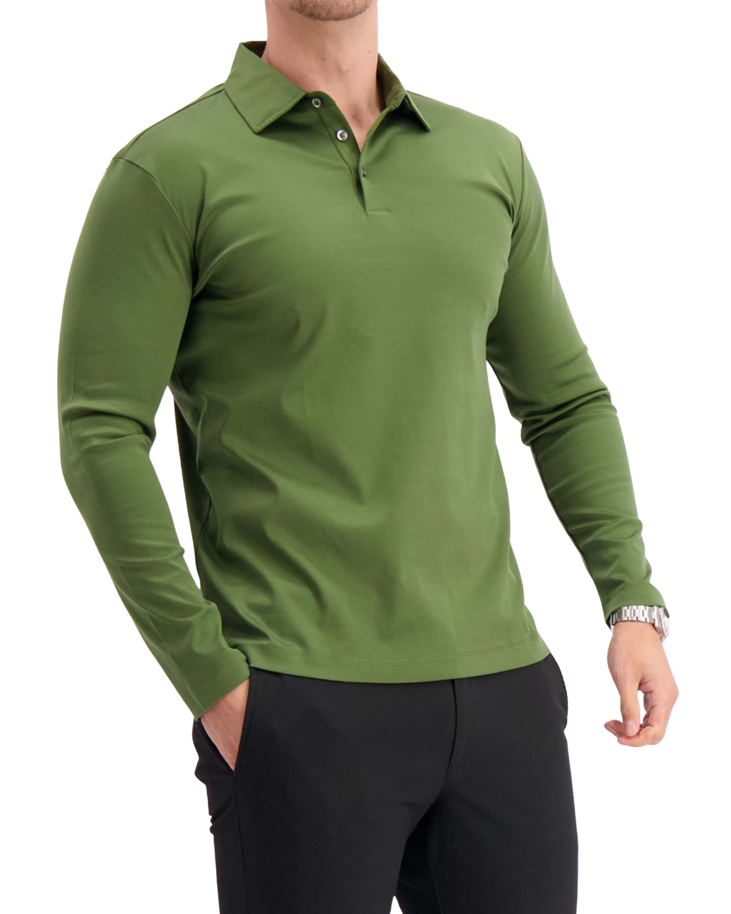 Polo Longsleeve Green