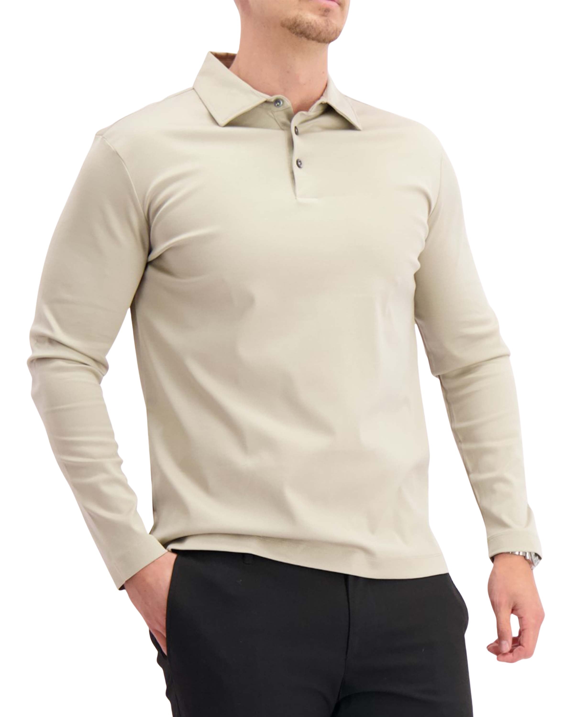 Polo Long Sleeve Beige