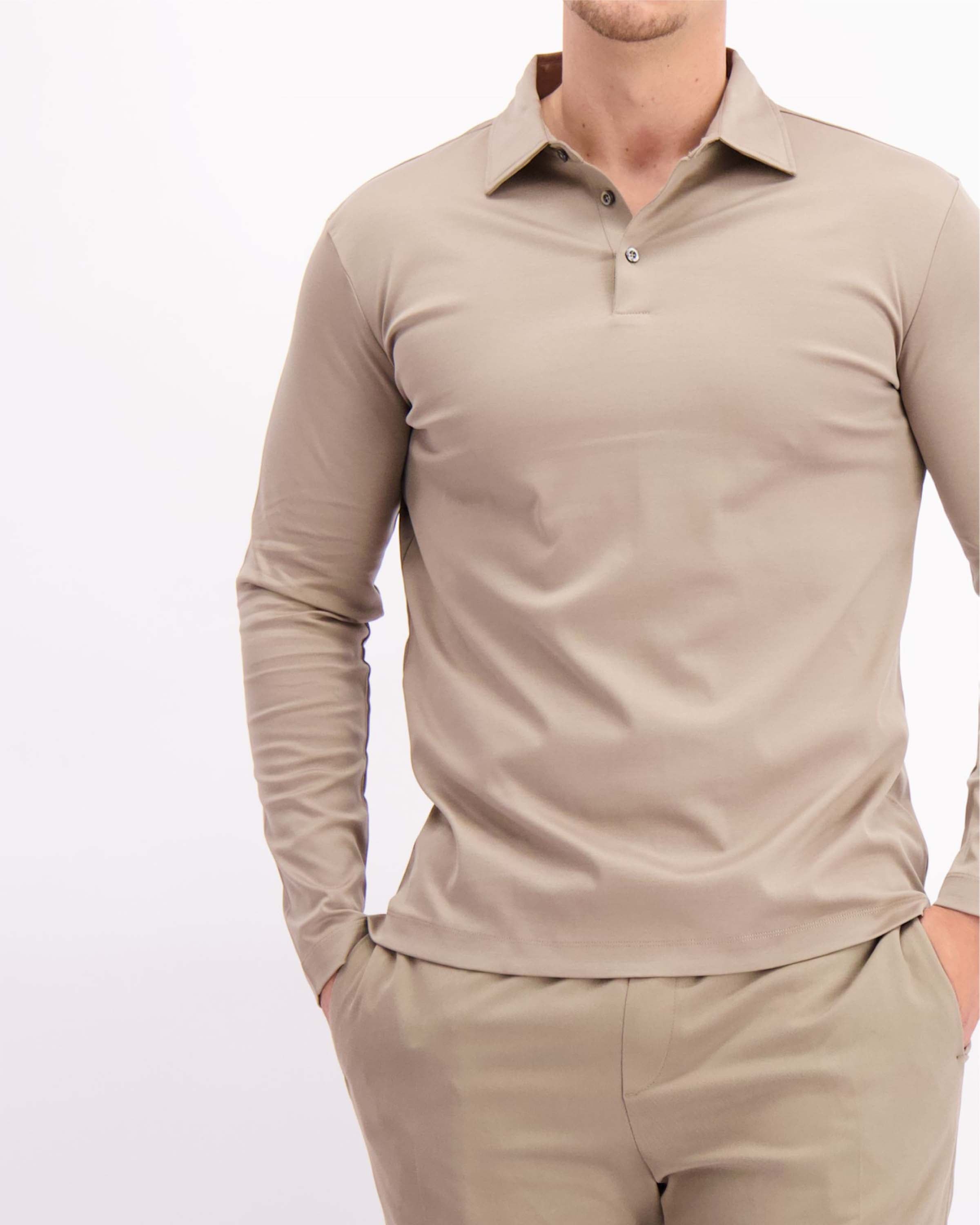 Polo Long Sleeve Taupe