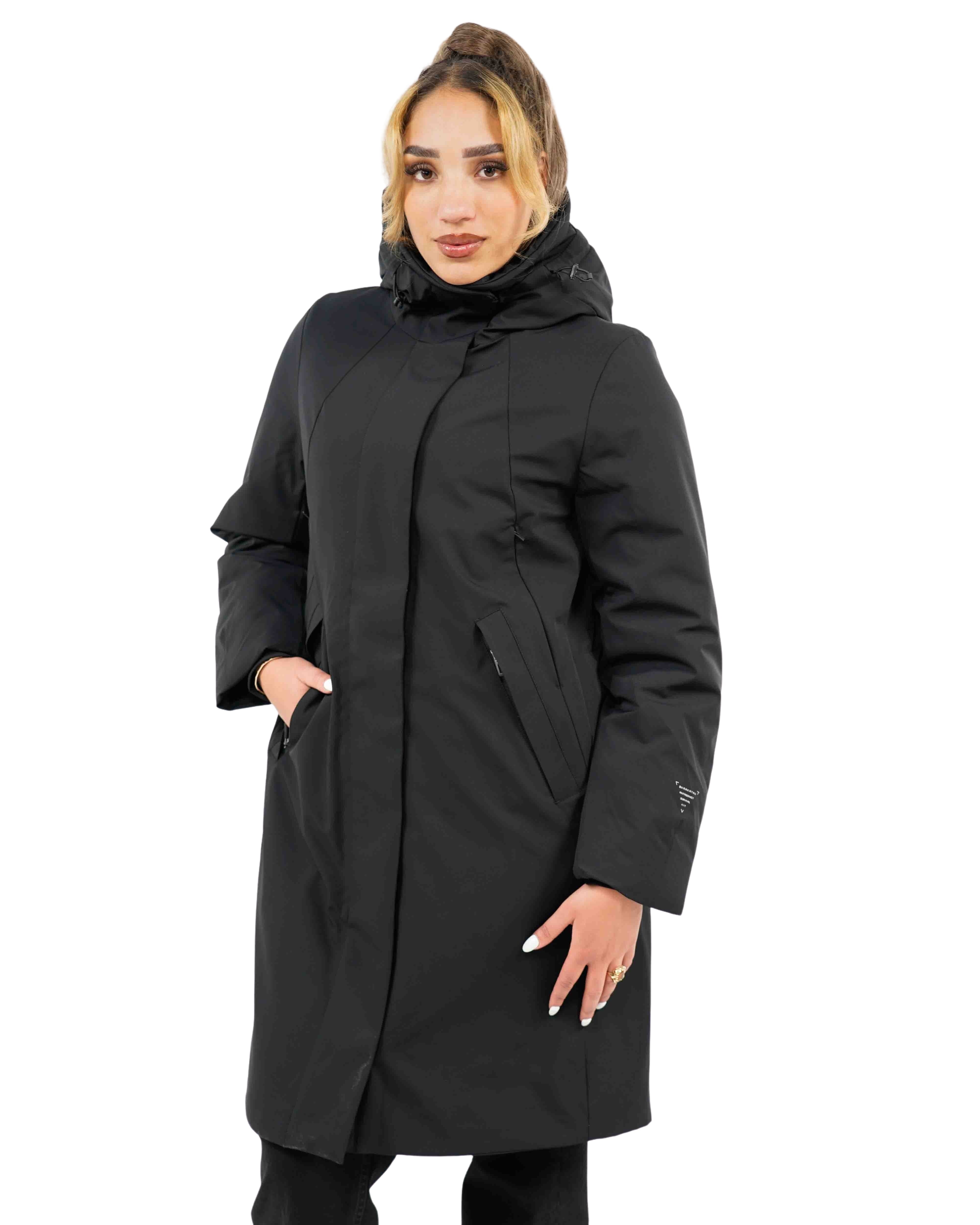 Qw504 Gaia Technical Long Parka