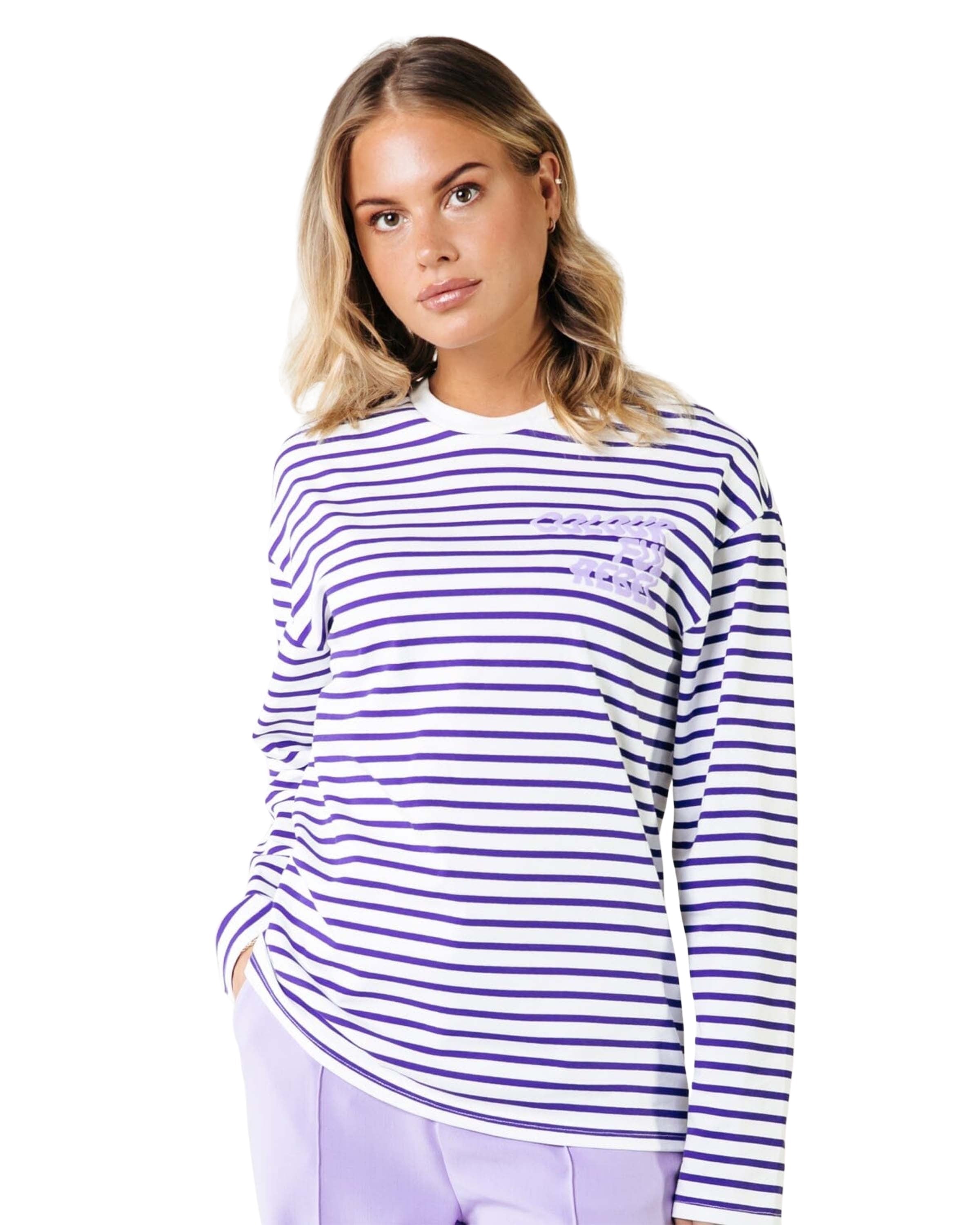 Logo Wave Stripe Longsleeve T-Shirt