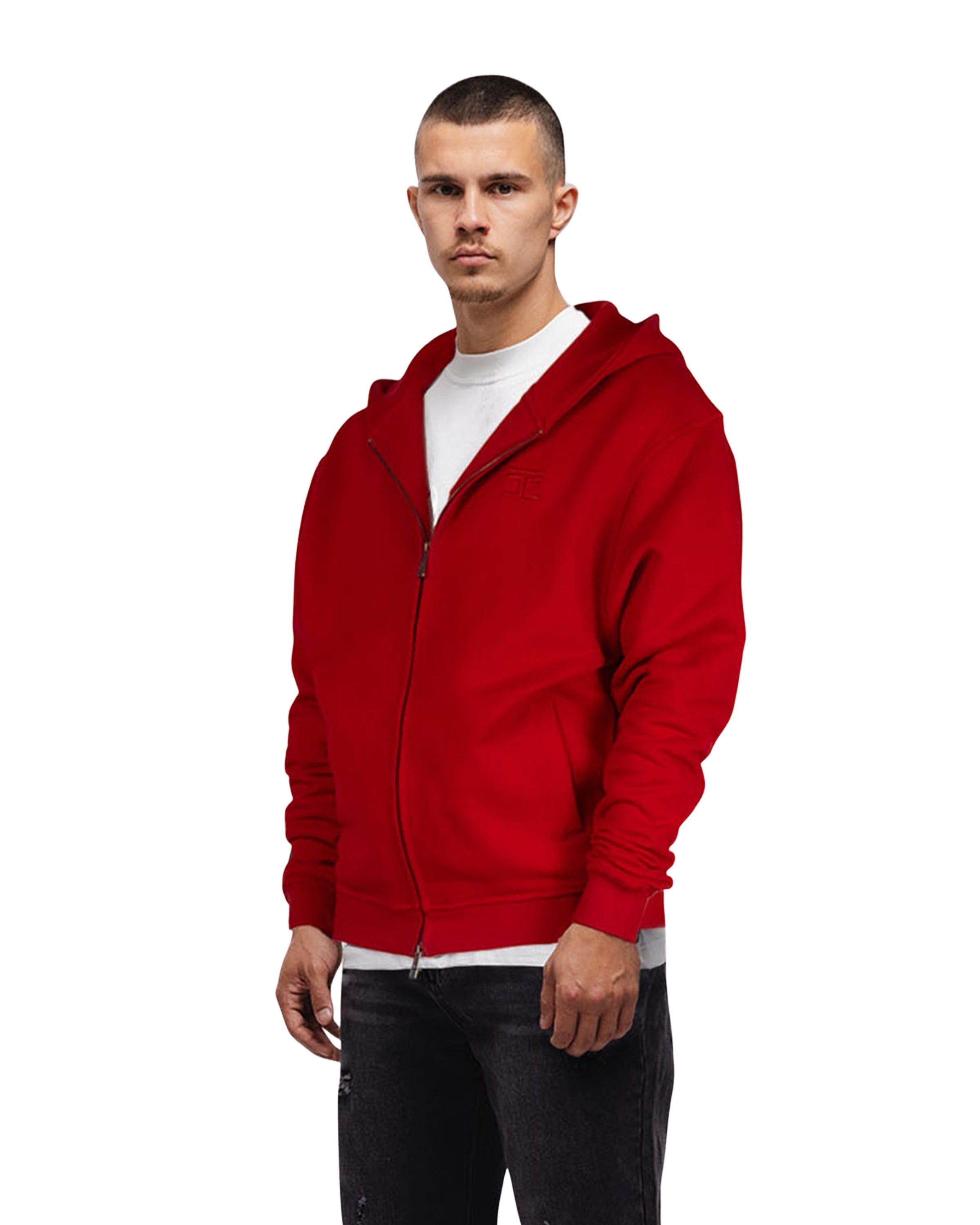 LoveLockdown Zipped Hoodie Red