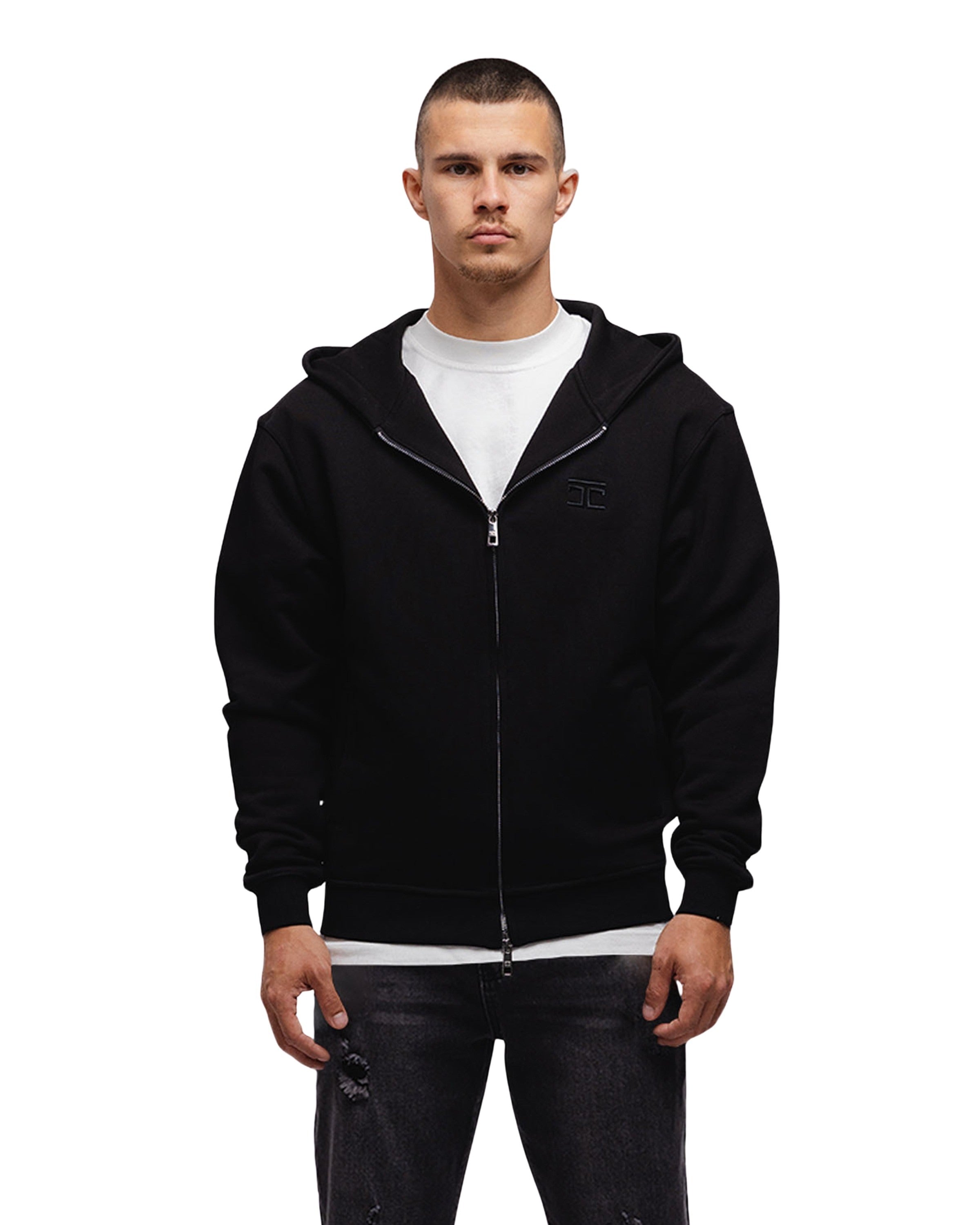 Hunting Season Zipped Hoodie Black