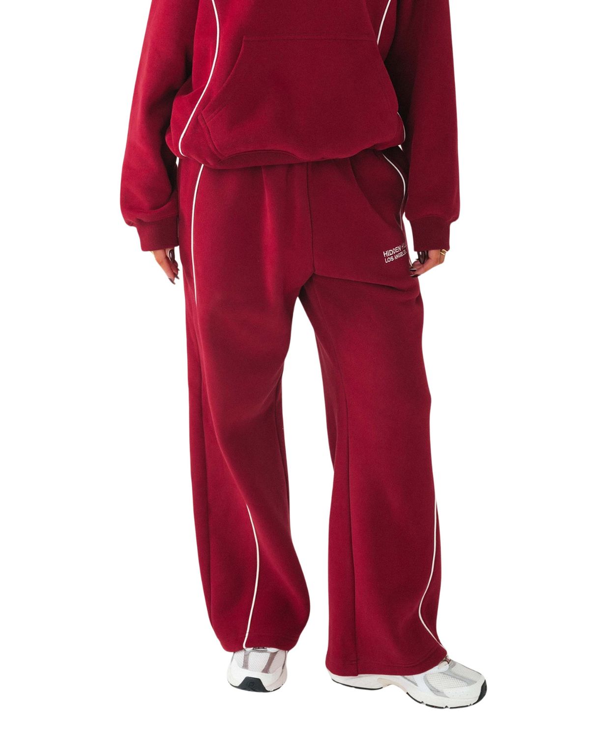 Tech Line Straight Leg Sweatpants Burgundy