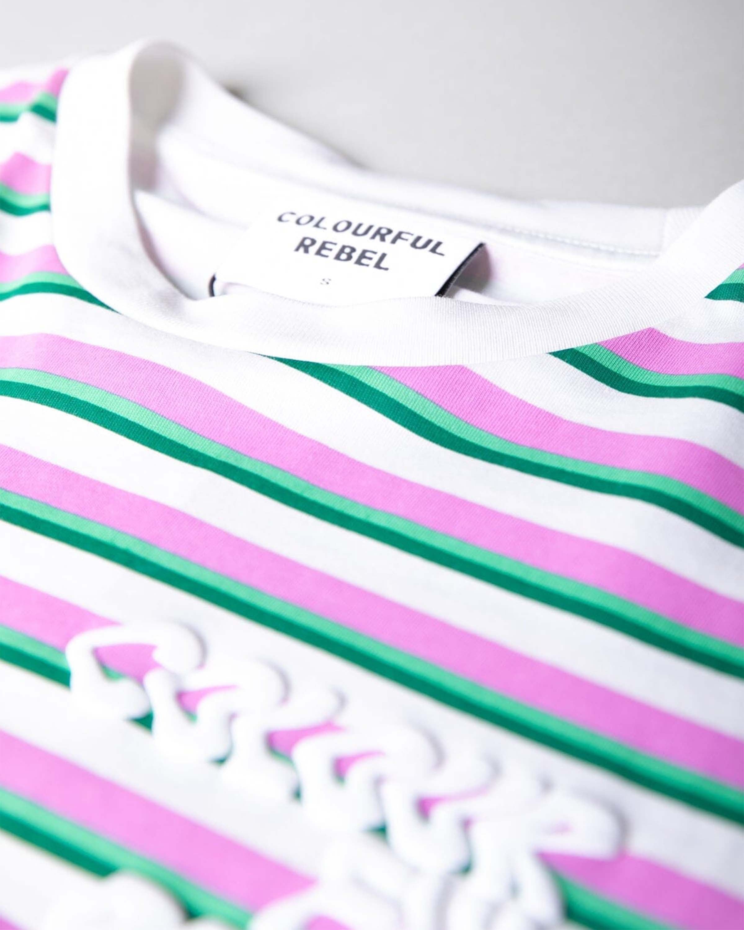 Puff Logo Stripe Loosefit T-Shirt