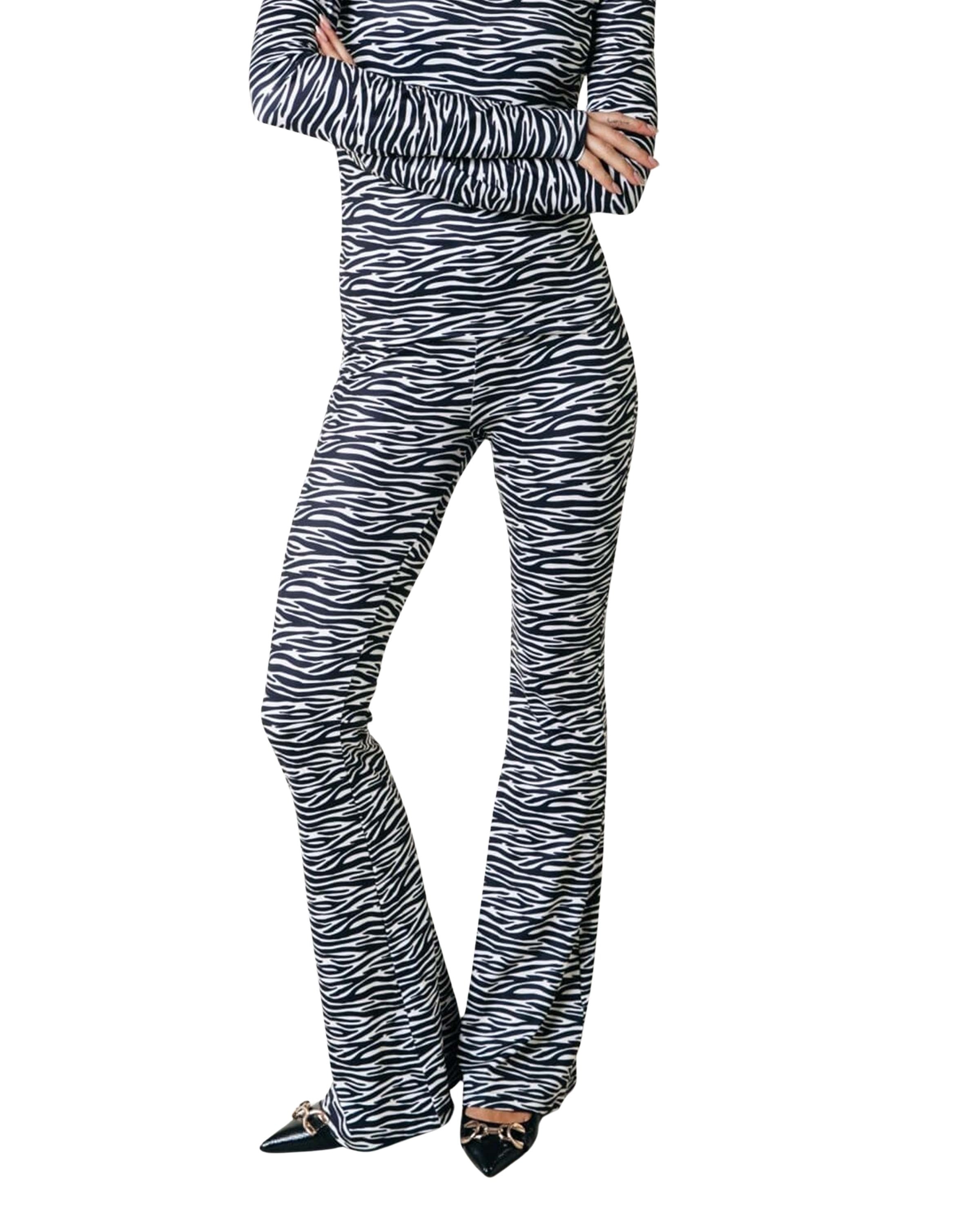 Zebra Peached Extra Flared Broek