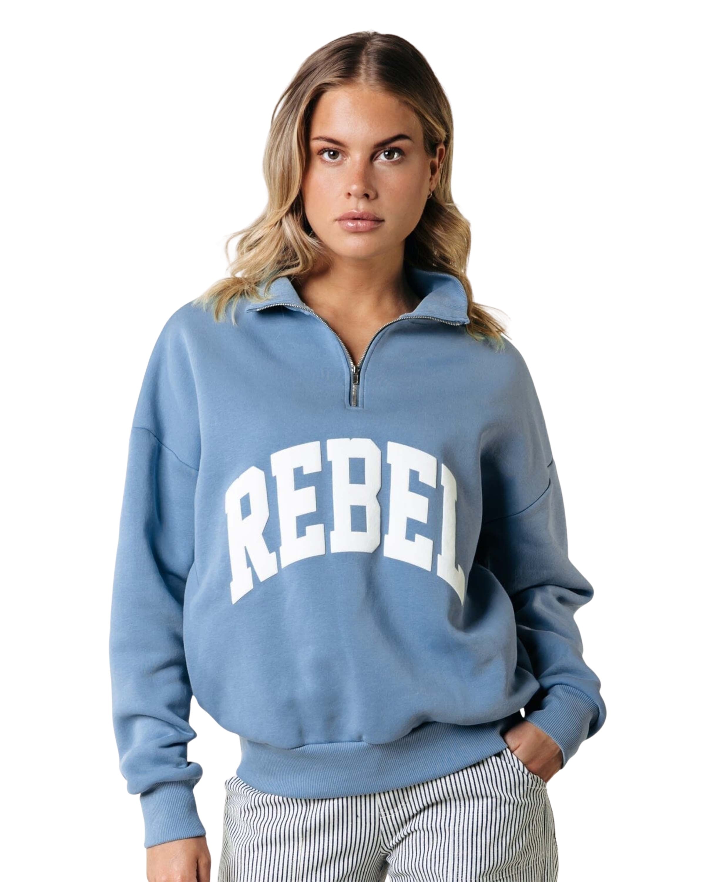 Rebel Relaxed Zip Sweater